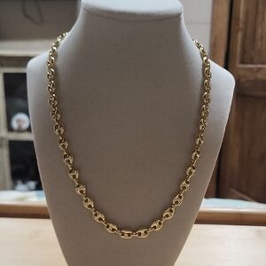 BaubleBar Thalia Polished Gold Link Necklace